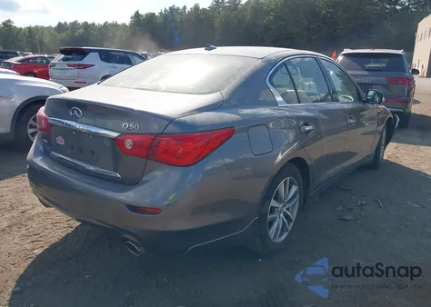 2014 Infiniti Q50 Premium from USA, damaged, VIN JN1BV7AR0EM702662